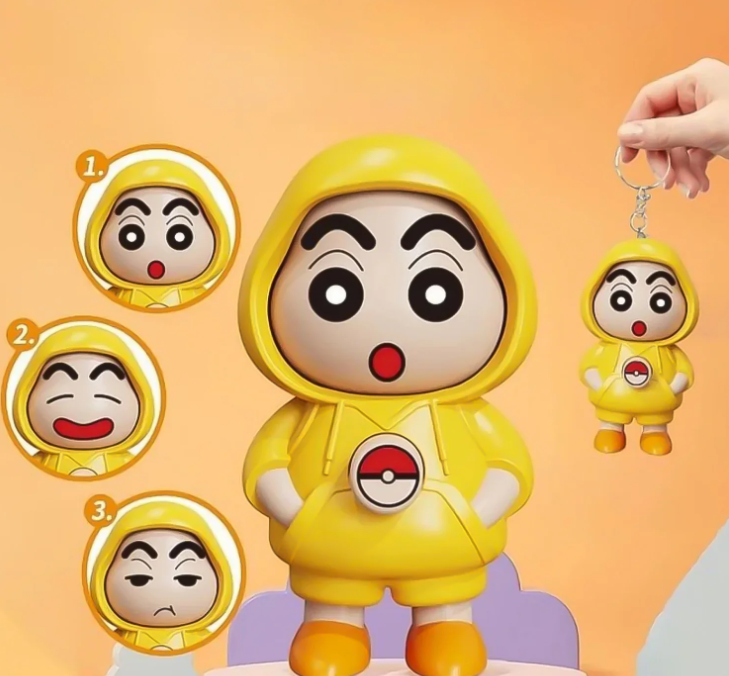 Face Changing Doll Toy with Keyring