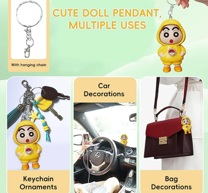 Face Changing Doll Toy with Keyring